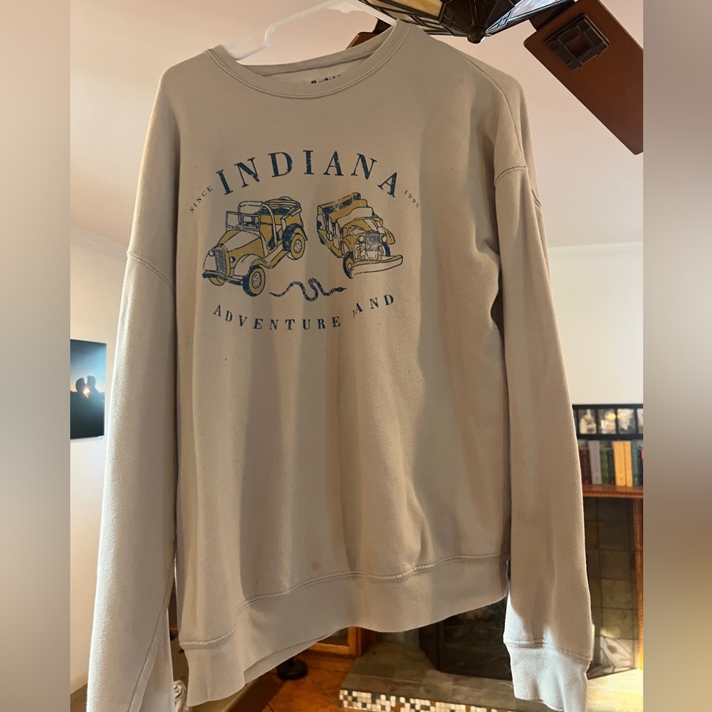 Indiana Jones Disneyland ride crew neck sweater
